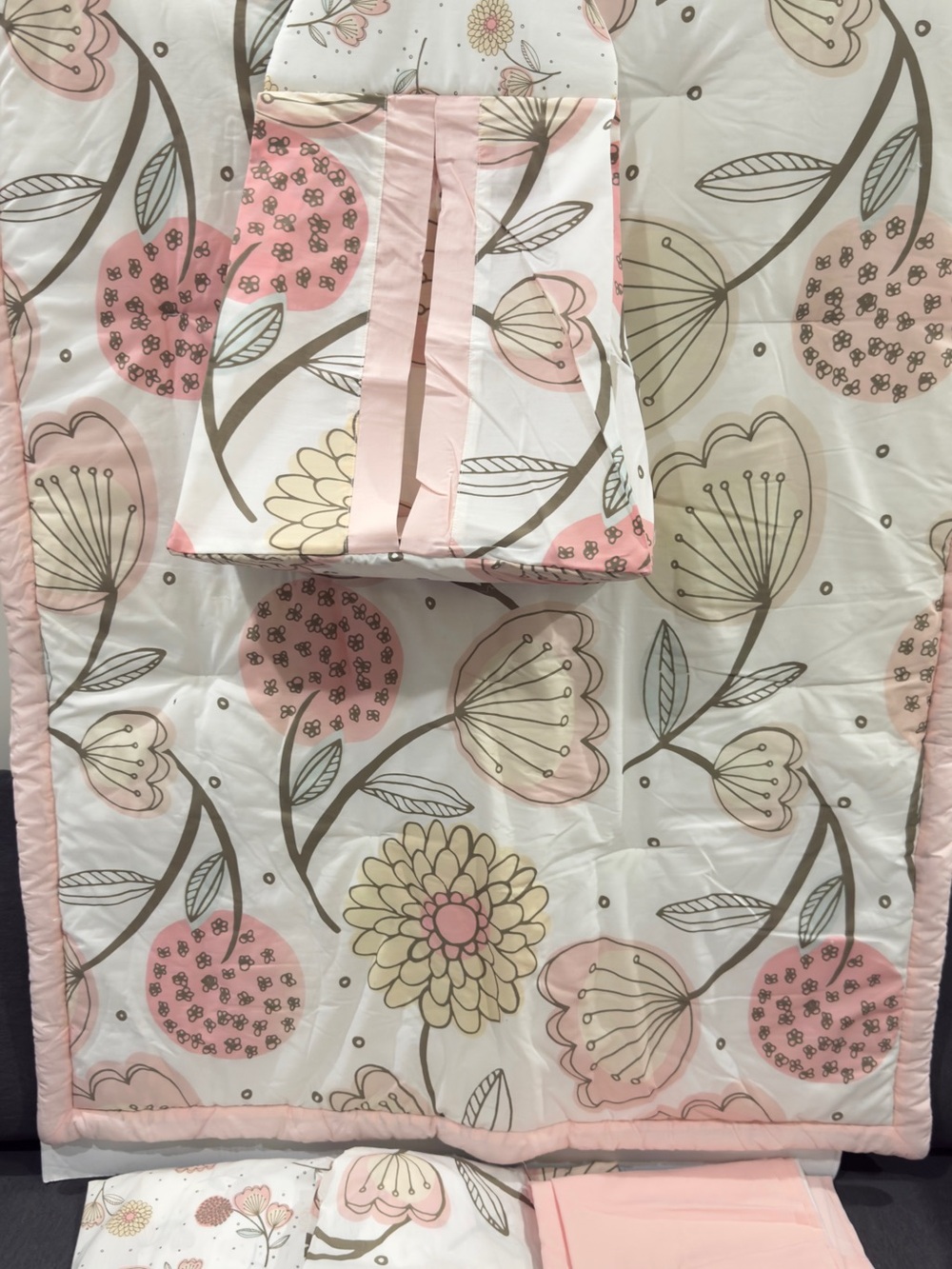 Floral Pink Baby Bedding Set new see details